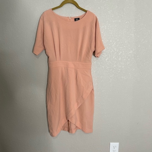 Bobeau Pale Nude Peach Dress XS Petite - Picture 3 of 7